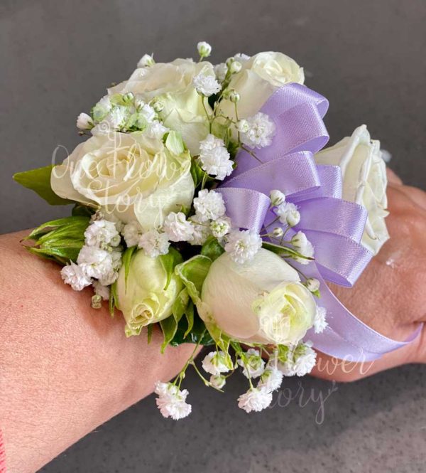 Corsages 015, White Rose - Image 2